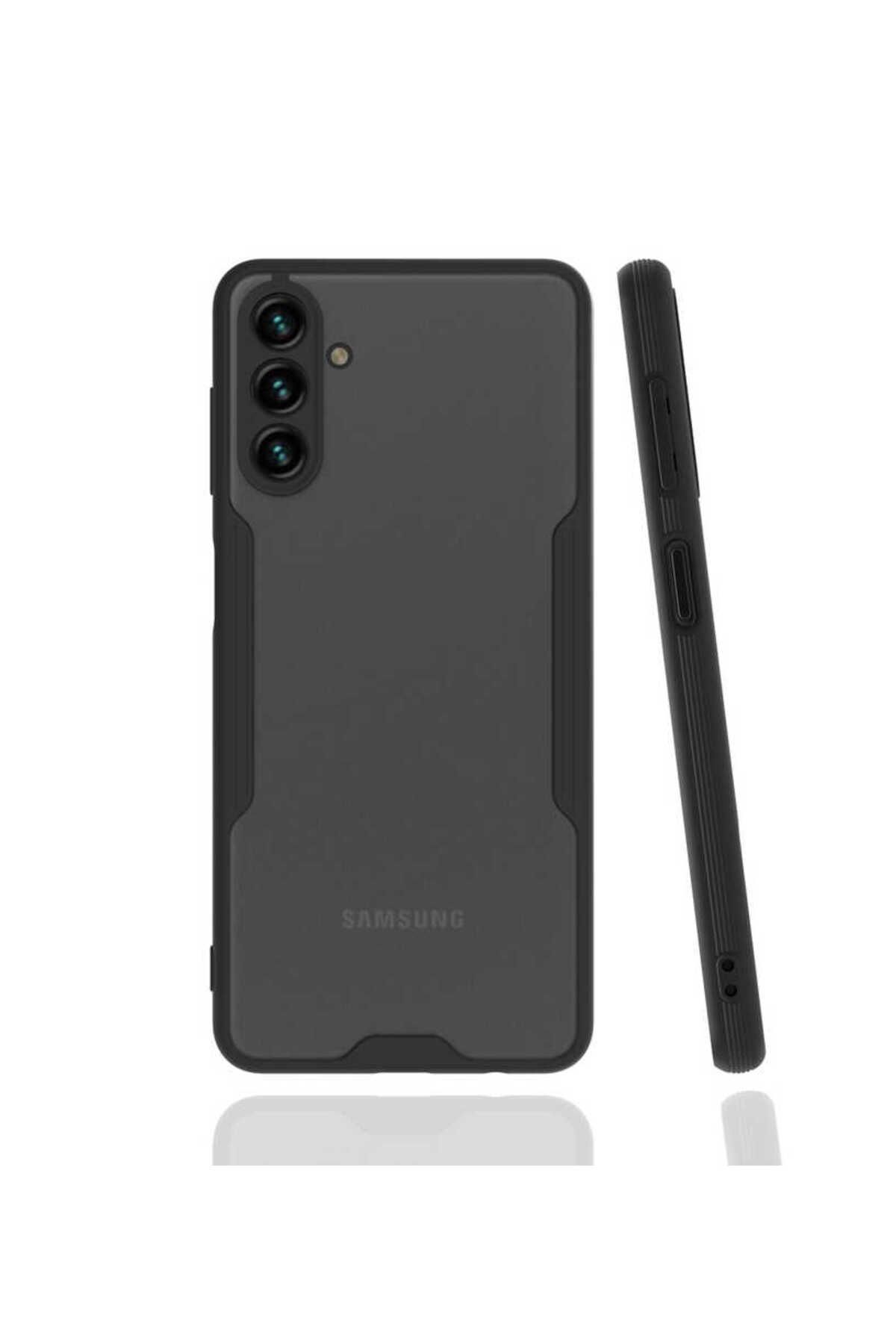 System Com Galaxy A13 5G Kılıf SYS Parfe Kapak - Siyah