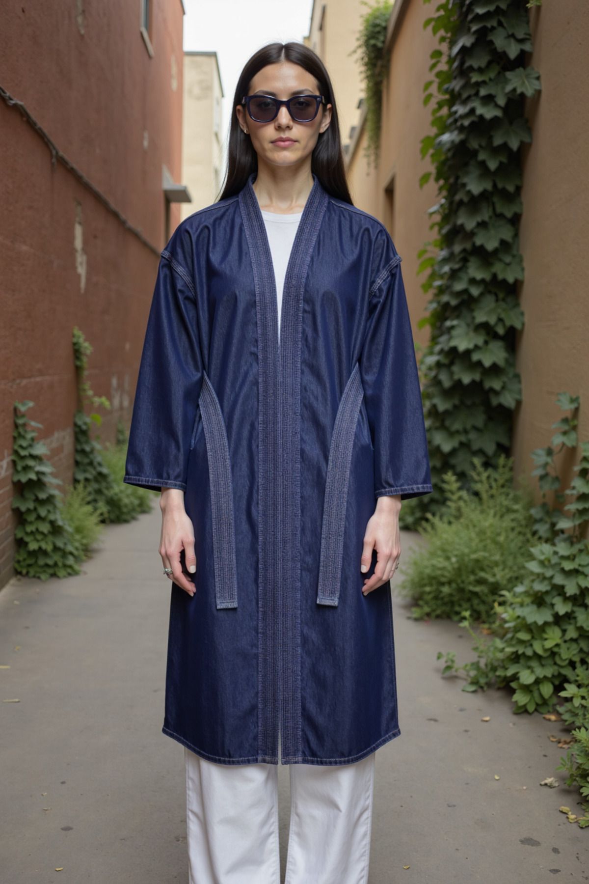 ENZİM JEANS Kadın Denim Kimono
