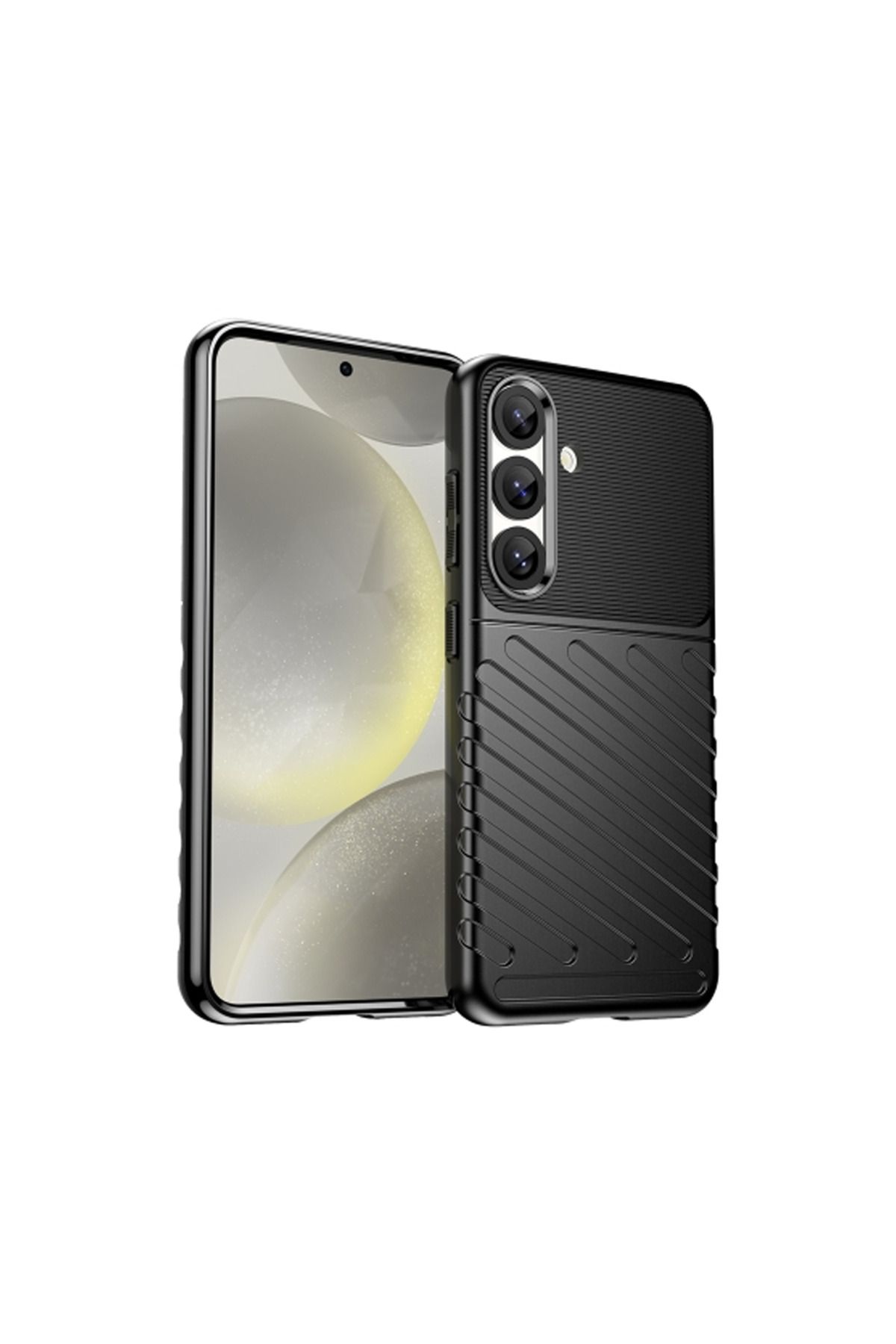 Microcase Samsung Galaxy S25 ile Uyumlu Thunder Serisi Darbeye Dayanıklı Silikon Kılıf -AL3421