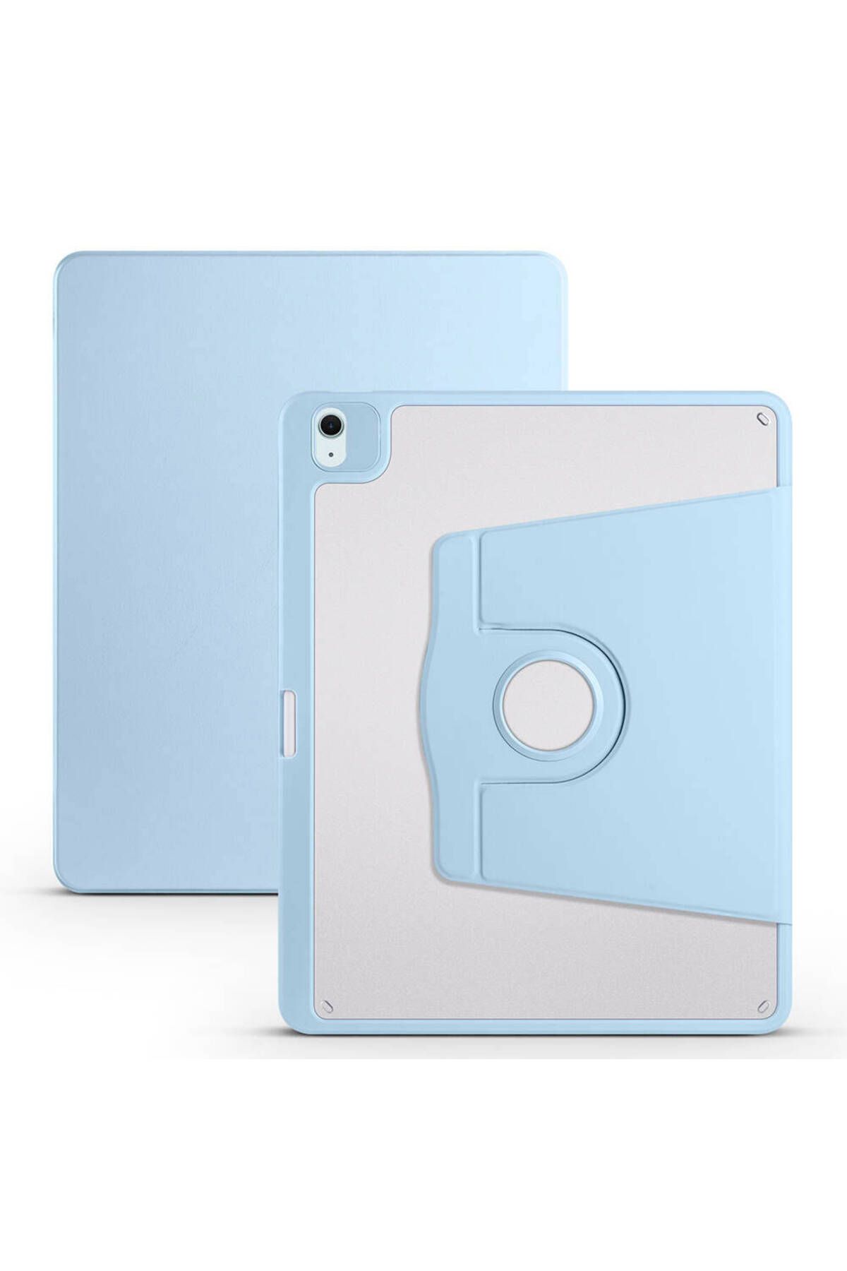 UMEYIR iPad Air 13 2025 M3 Kılıf SYS Termik Kalem Bölmeli Dönebilen Standlı Kılıf - Mavi