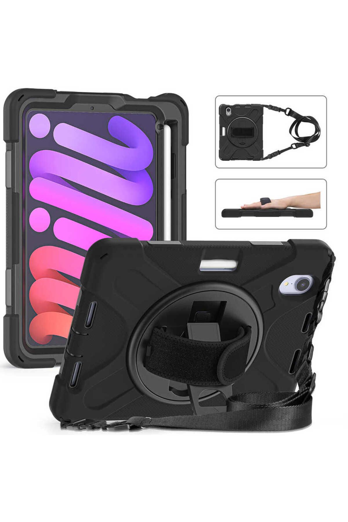 UMEYIR iPad Mini 2021 (6.Nesil) SYS Defender Tablet Silikon - Siyah