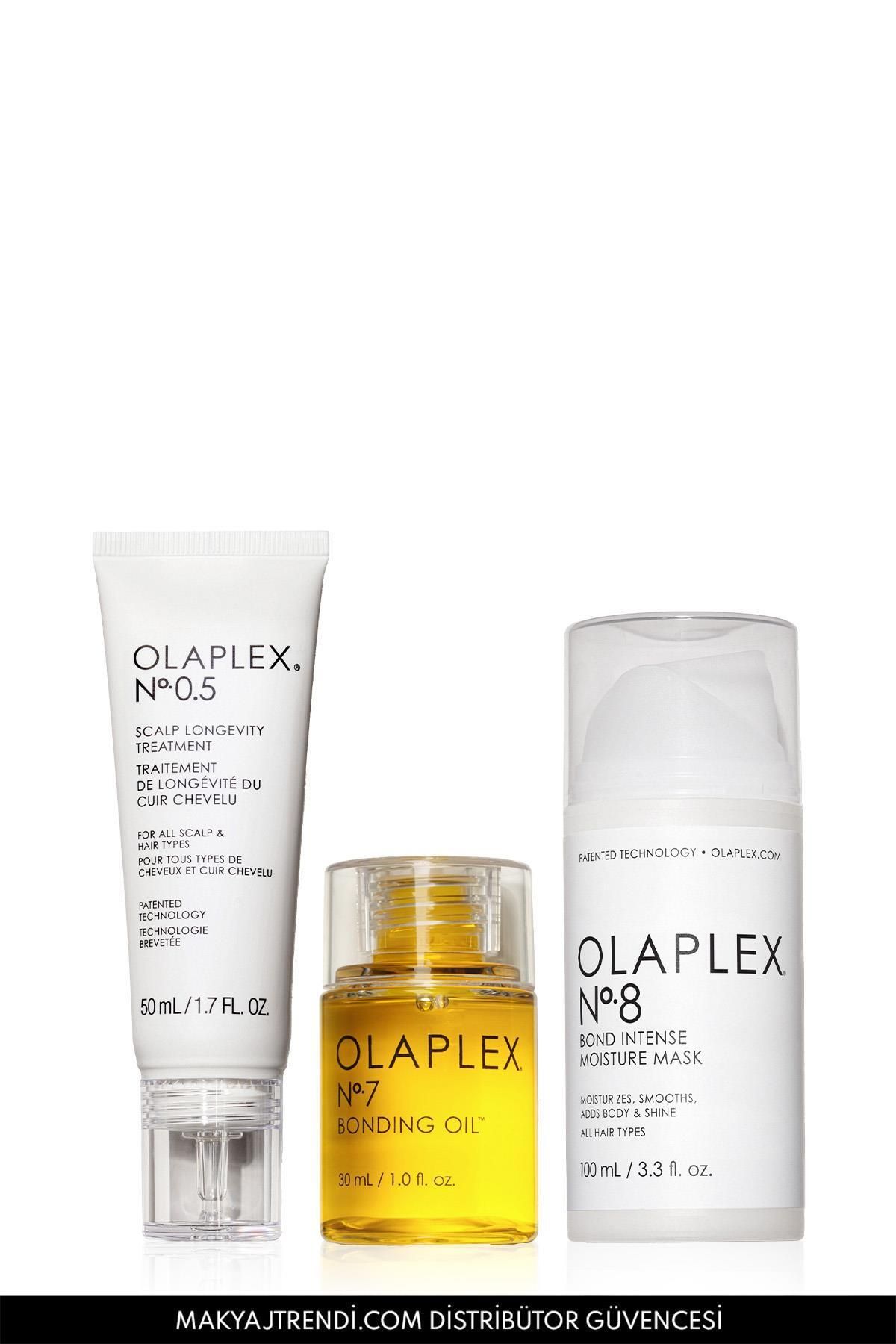Olaplex The Essential Nourishing Trio - Bağ Güçlendiren & Derinlemesine Nemlendiren & Saç Derisini Güçlendir