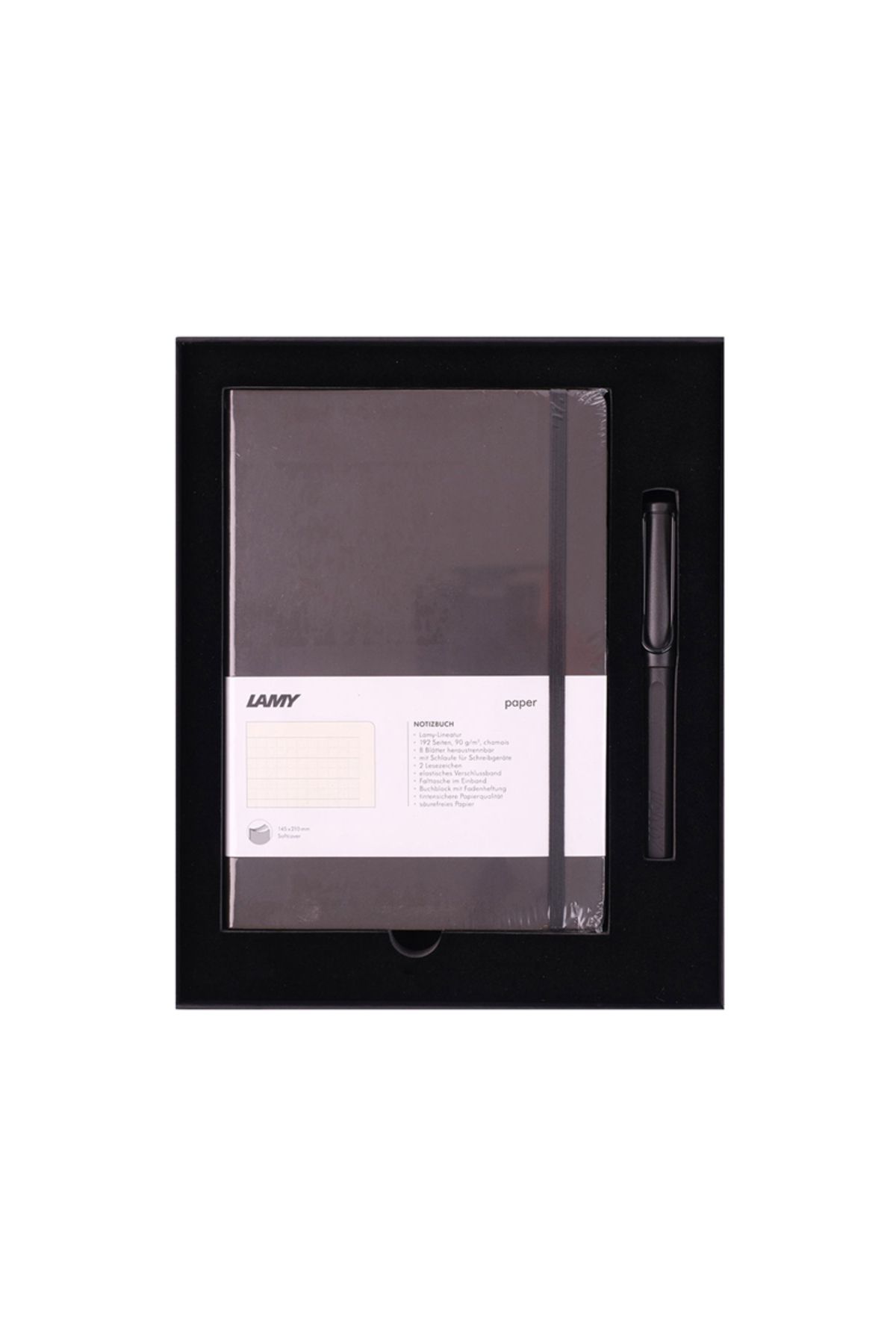 Lamy Safari Set Roller Kalem Mat Siyah + A5 Defter Mat Siyah