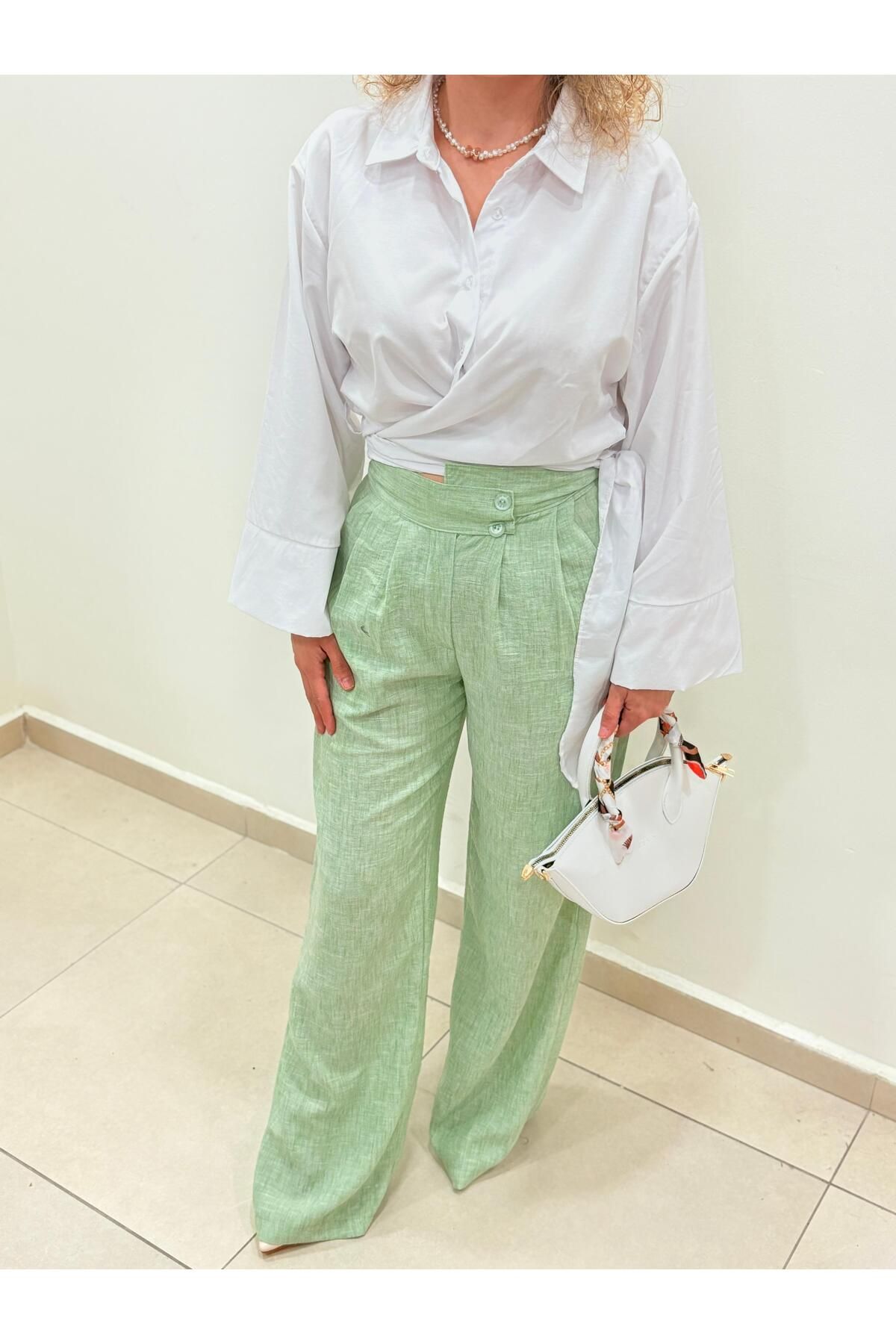 fiabafashion KETEN PALAZZO PANTALON