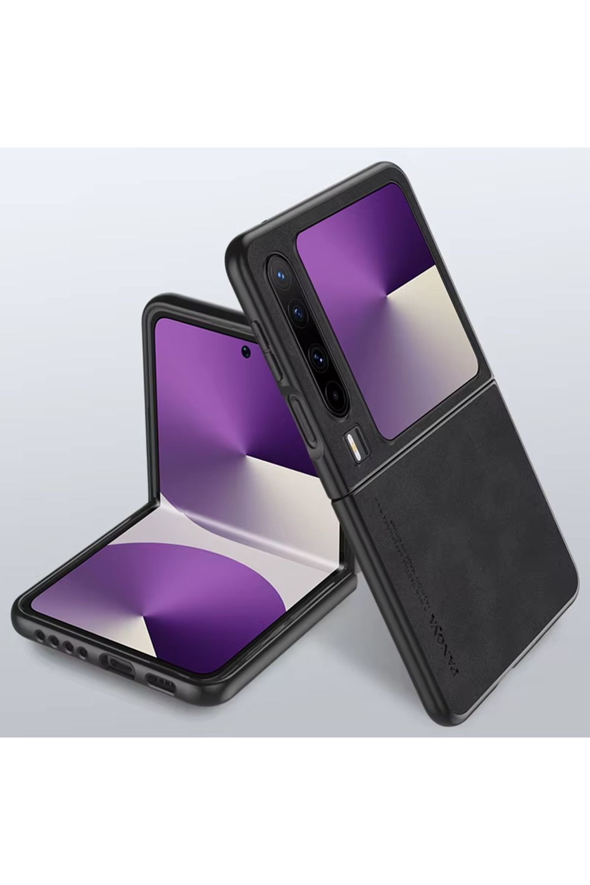 Microcase Huawei X için Luxury Leather Series Deri Desenli Plastik Koruma Kılıf - AL8125
