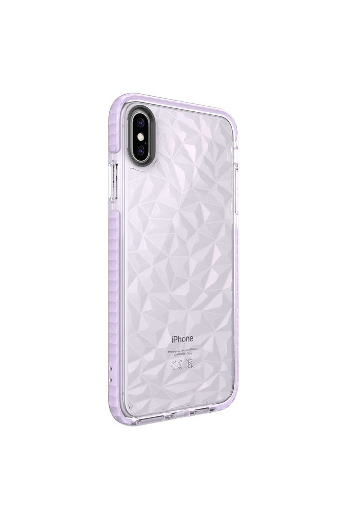 System Com iPhone XS Max 6.5 Kılıf SYS Buzz Kapak - Mor