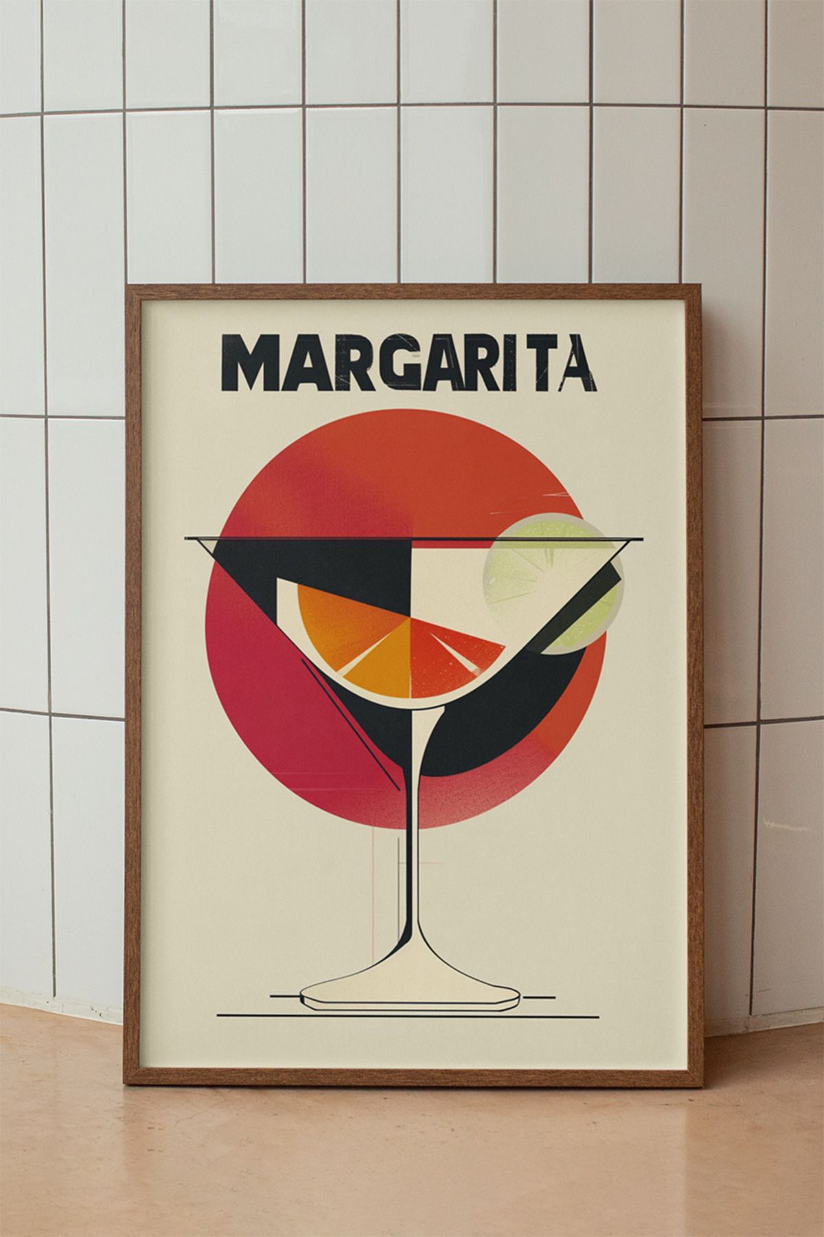 baselith Margarita Kokteyl Tarifi Posteri - Renkli Modern İçecek Mutfak Duvar Dekoru - Çerçevesiz Baskı