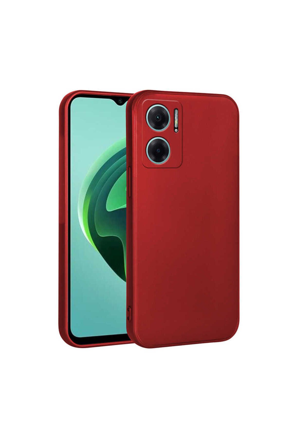 System Com Redmi 10 5G Kılıf SYS Premier Silikon Kapak - Kırmızı
