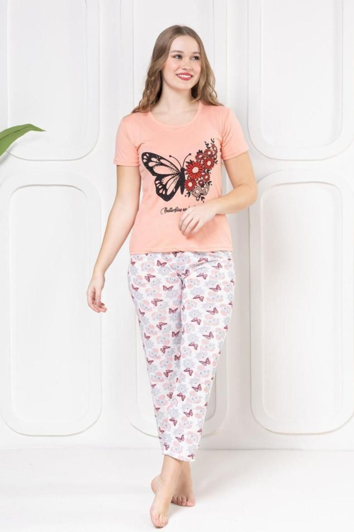GVN Baskılı Pijama Takımı