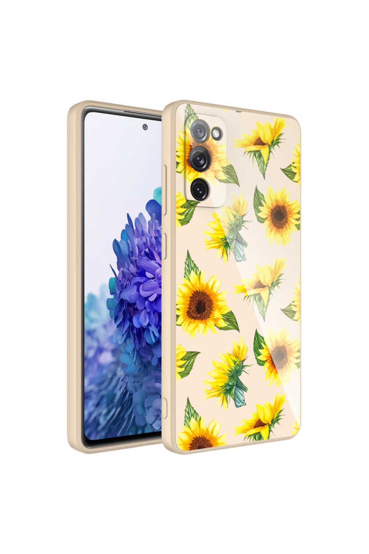 System Com Galaxy S20 FE Uyumlu Kamera Korumalı Desenli Sert Silikon SYS Epoksi Kılıf-NO2