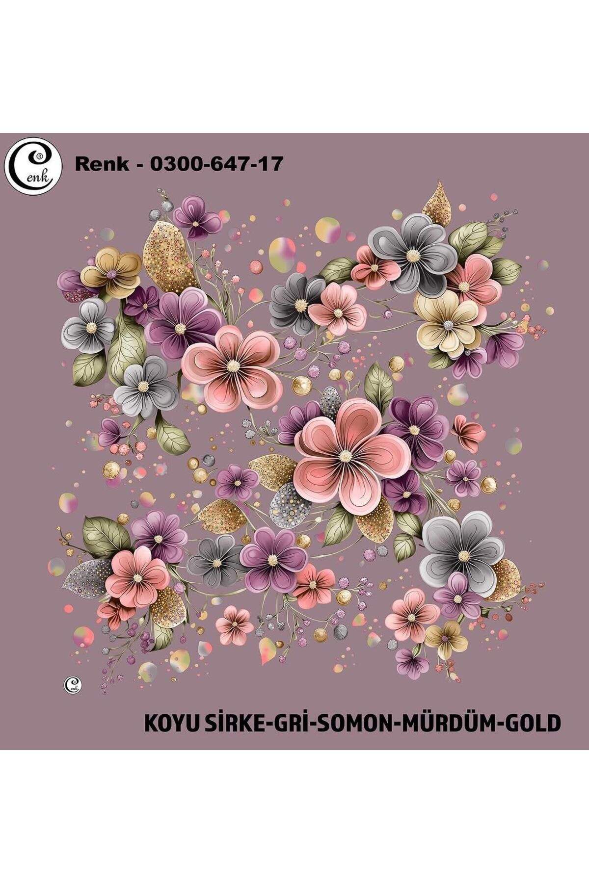 Cenk Desenli Oyalık Yazma - 0300-647