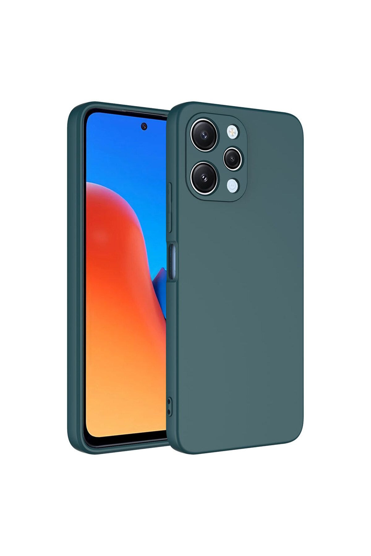 System Com Redmi 12 Kılıf SYS Mara Lansman Kapak - Koyu Yeşil