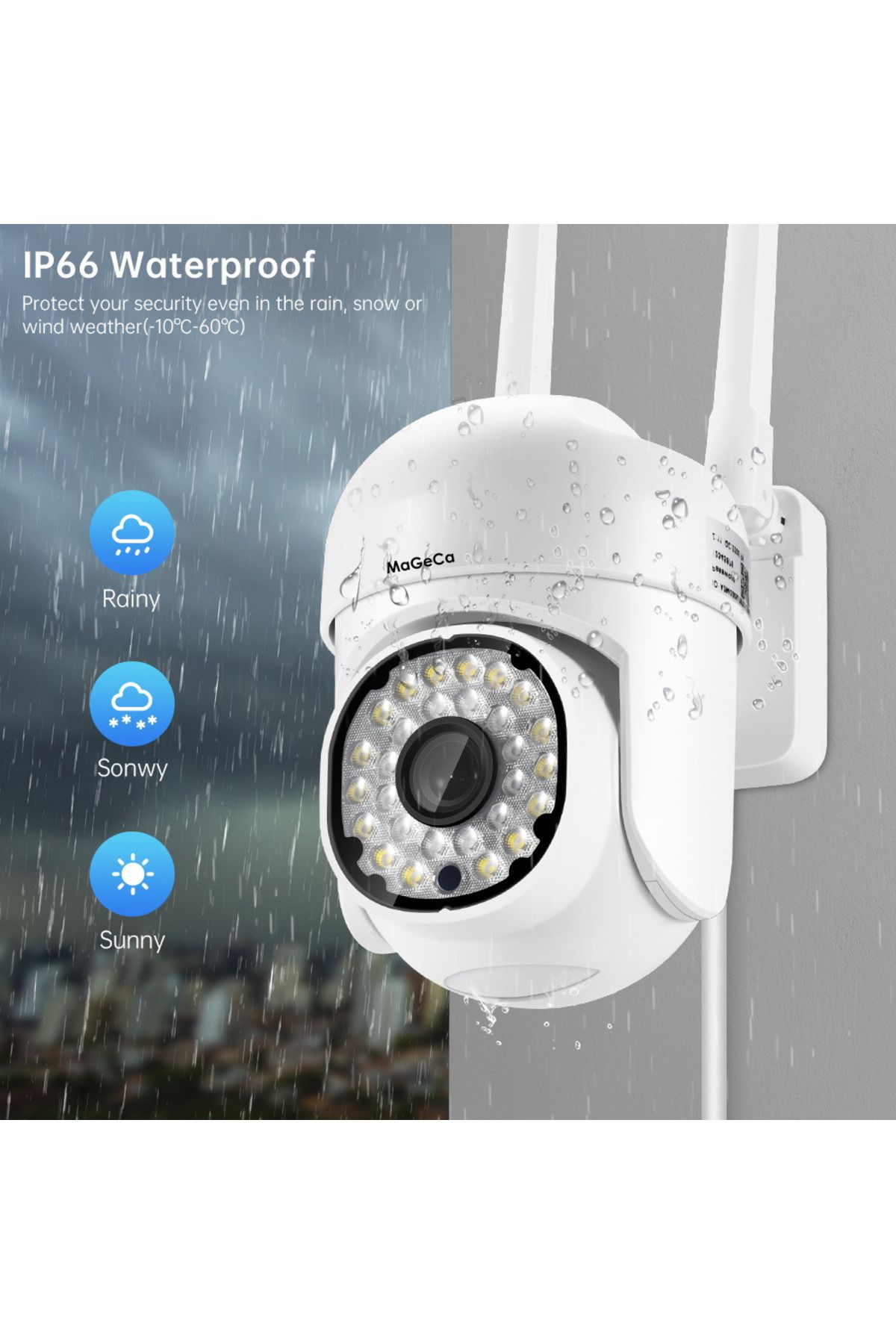 MaGeCa-Wifi ® Surveillance Camera, Night Vision, Rotation, Two-Way Communication 7