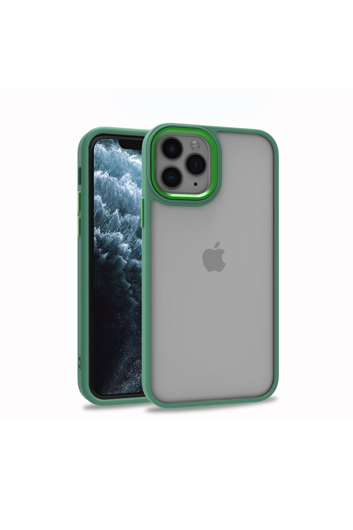 System Com iPhone 11 Pro Max Uyumlu SYS Flora Kılıf-Yeşil