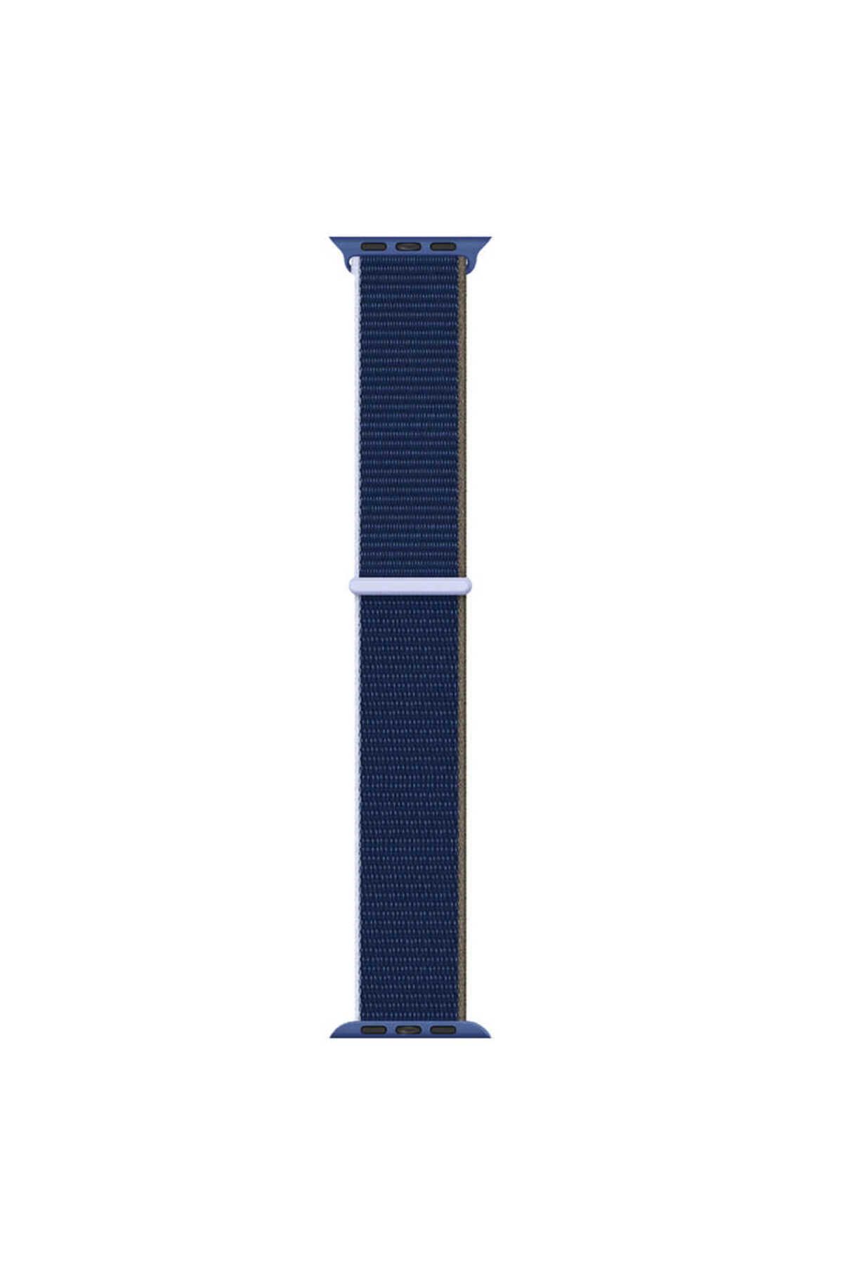 System Com Watch Ultra 49mm Kordon Uyumlu KRD-03 Hasır Strap Kayış SYS- 73-Abyss