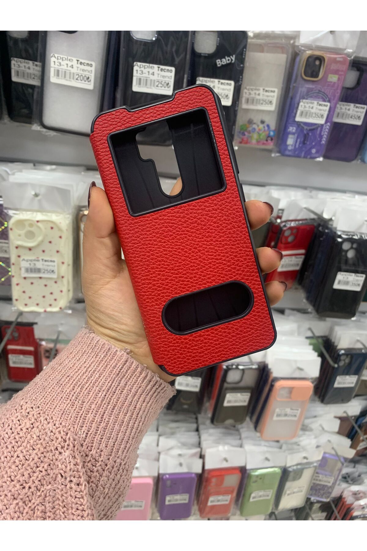 TECNOTREND Redmi Note 8 Pro Pencereli Kapaklı kılıf