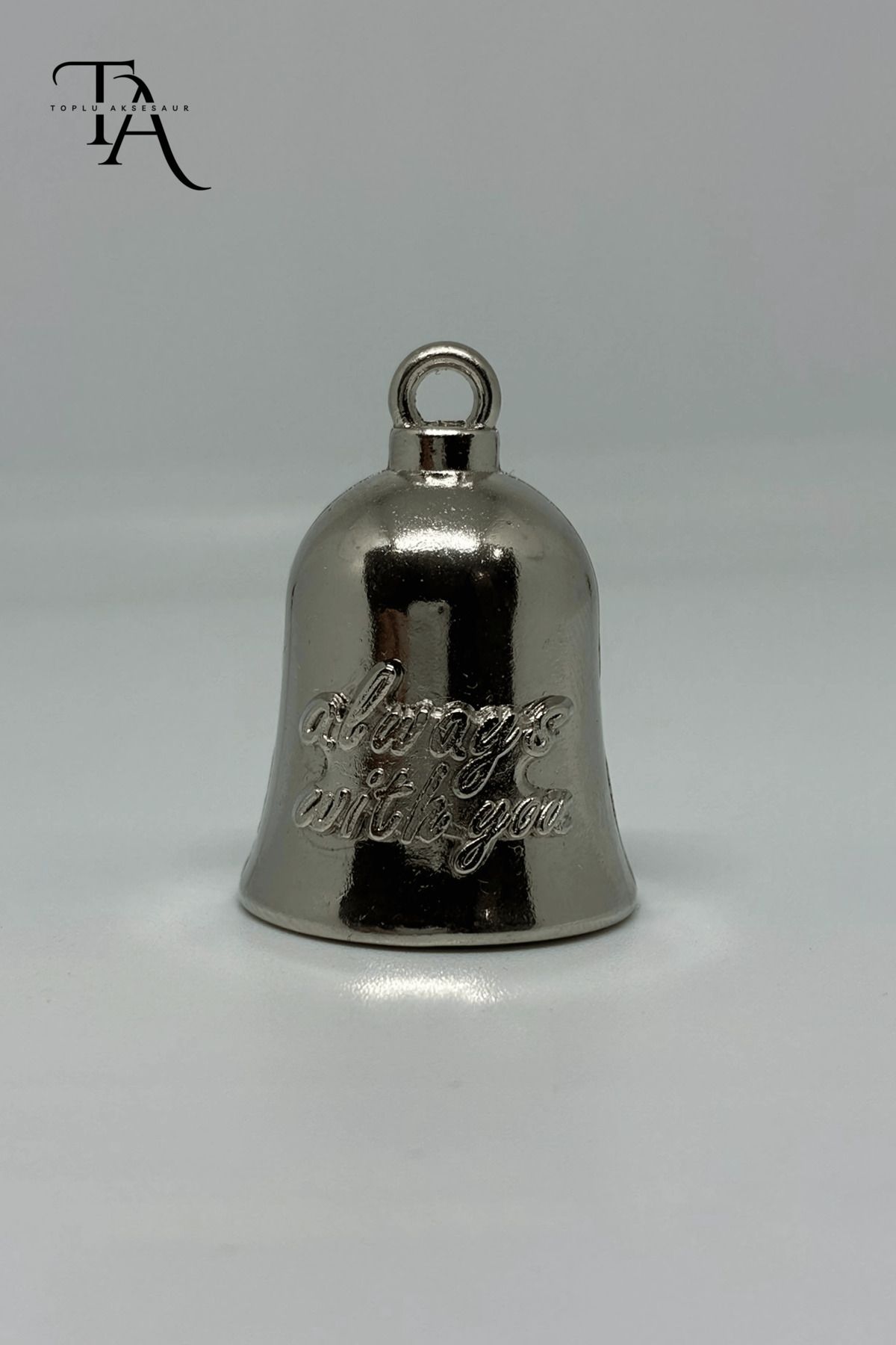 Toplu Aksesuar Always With You Yazılı Guardian Bell – Anlamlı Motorcu Şans ve Koruma Çanı Anahtarlık