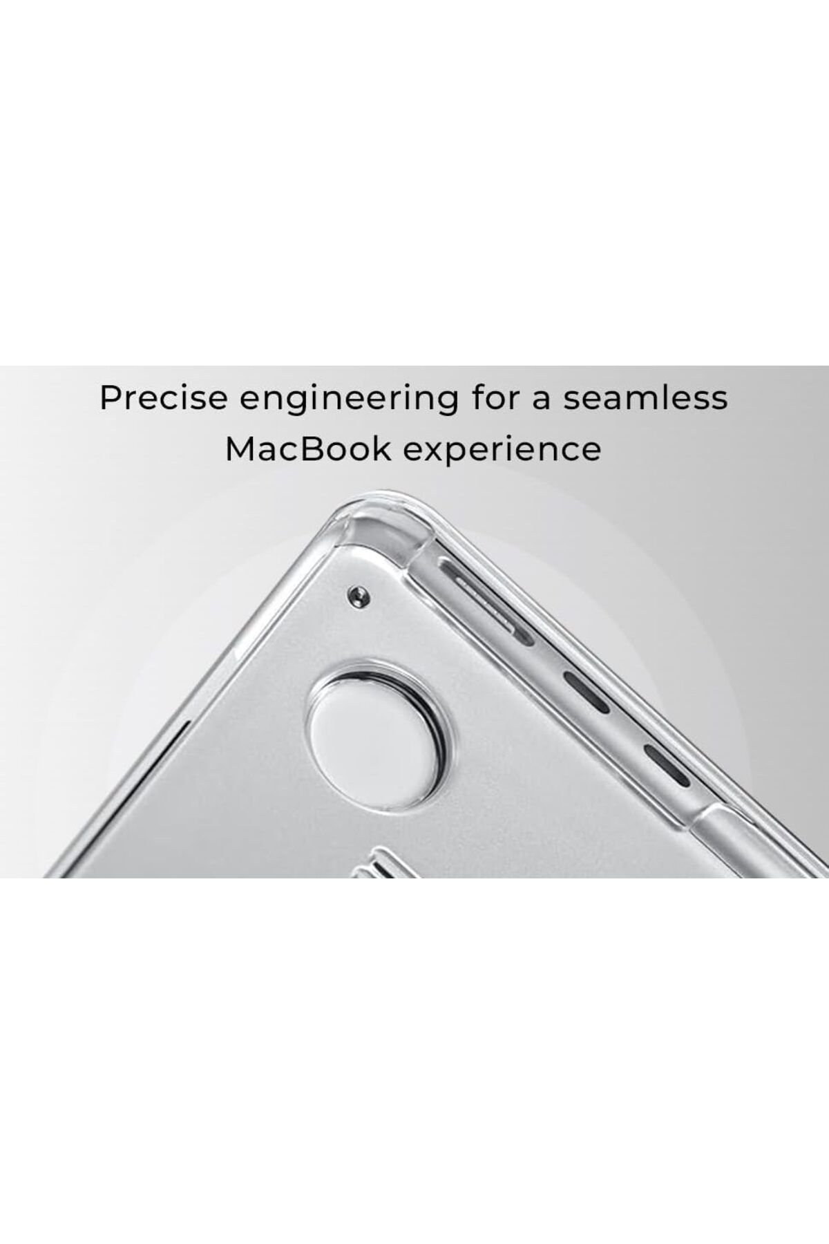 Glassology-Clear Case For Macbook Air 13.6" (M2, A2681, 2022), Slim Hard Shell Screen Protector, Transparent. 9