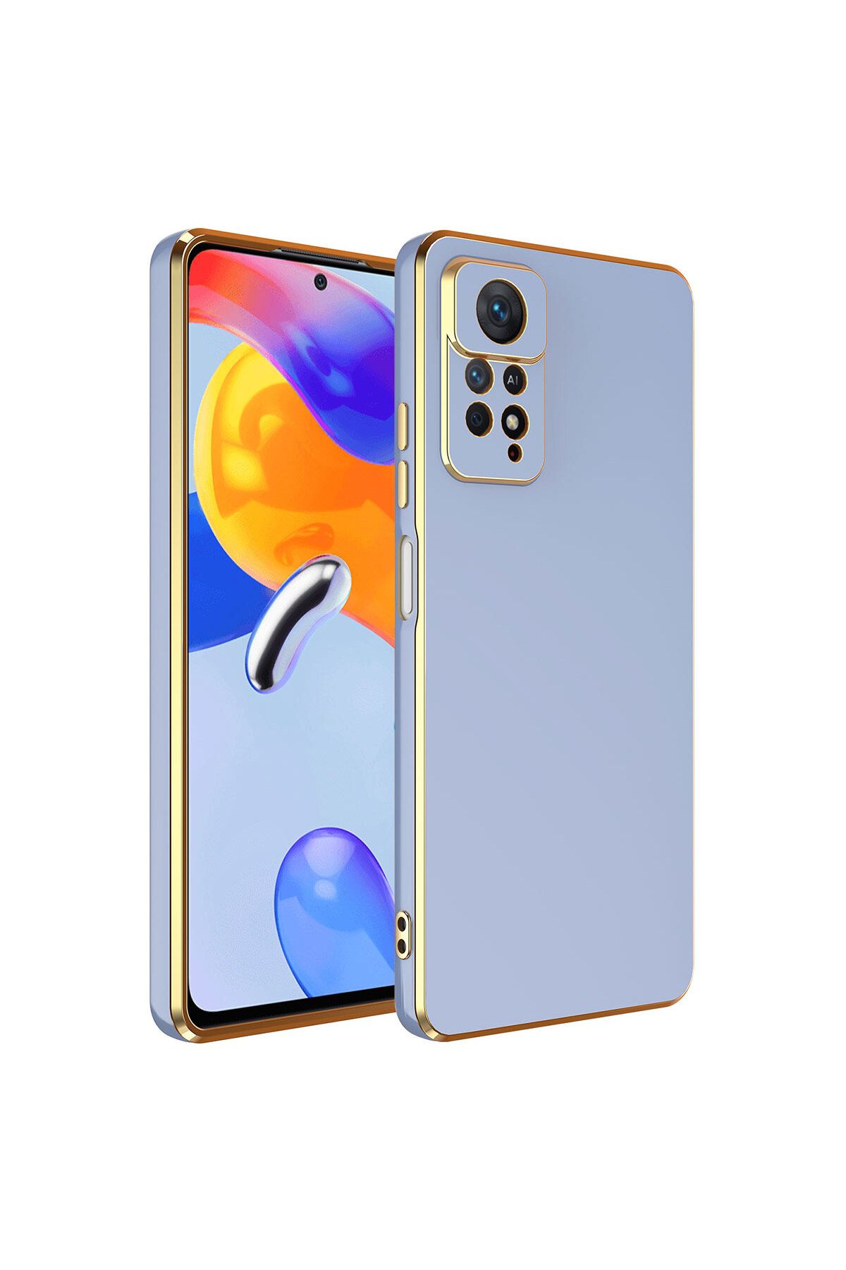 System Com Redmi Note 12 Pro 4G Kılıf SYS Bark Kapak - Mavi Açık