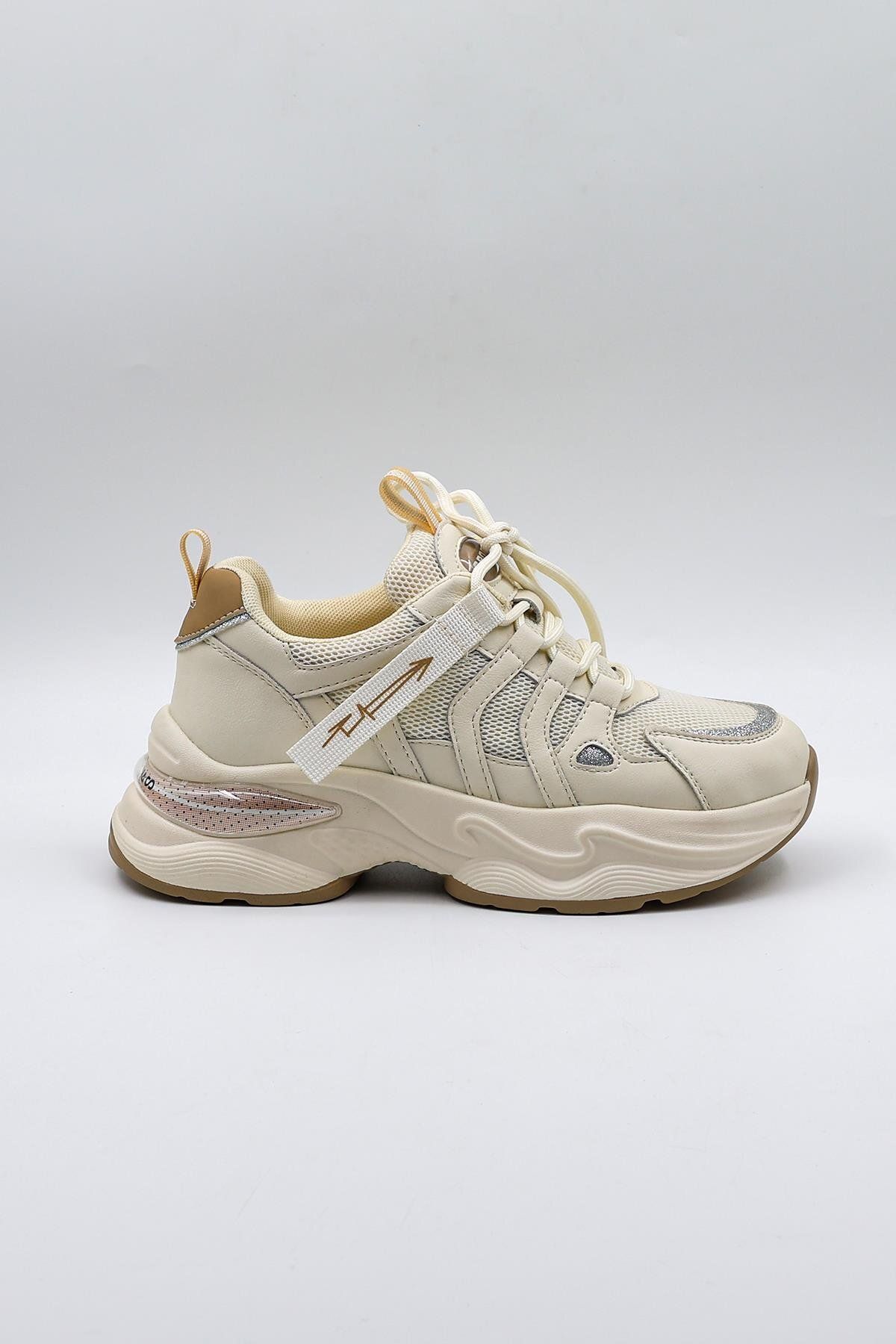 KRISTE BELL İthal Kadın Sneakers Spor Ayakkabı Kb0052 Beyaz