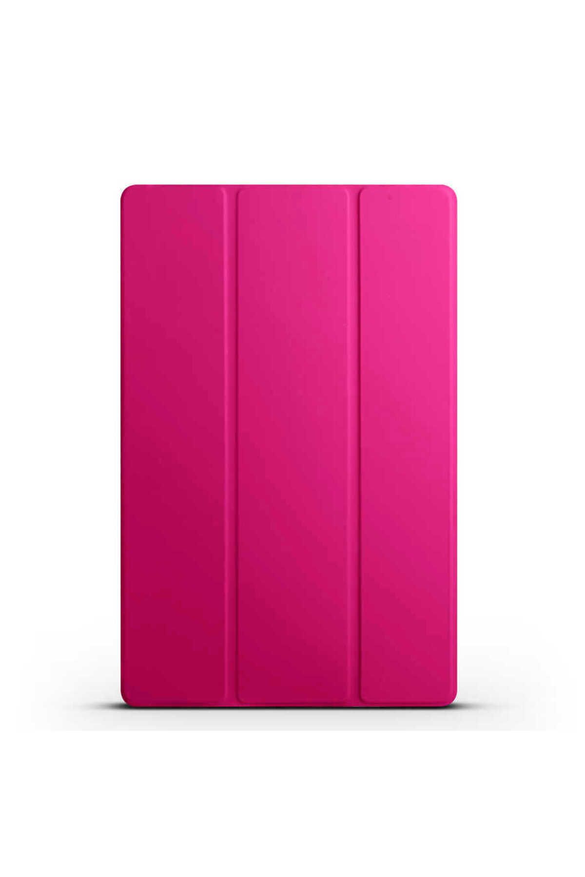 UMEYIR Galaxy Tab S8 Ultra SM-X900 Uyumlu SYS Smart Cover Standlı 1-1 Kılıf-Pembe