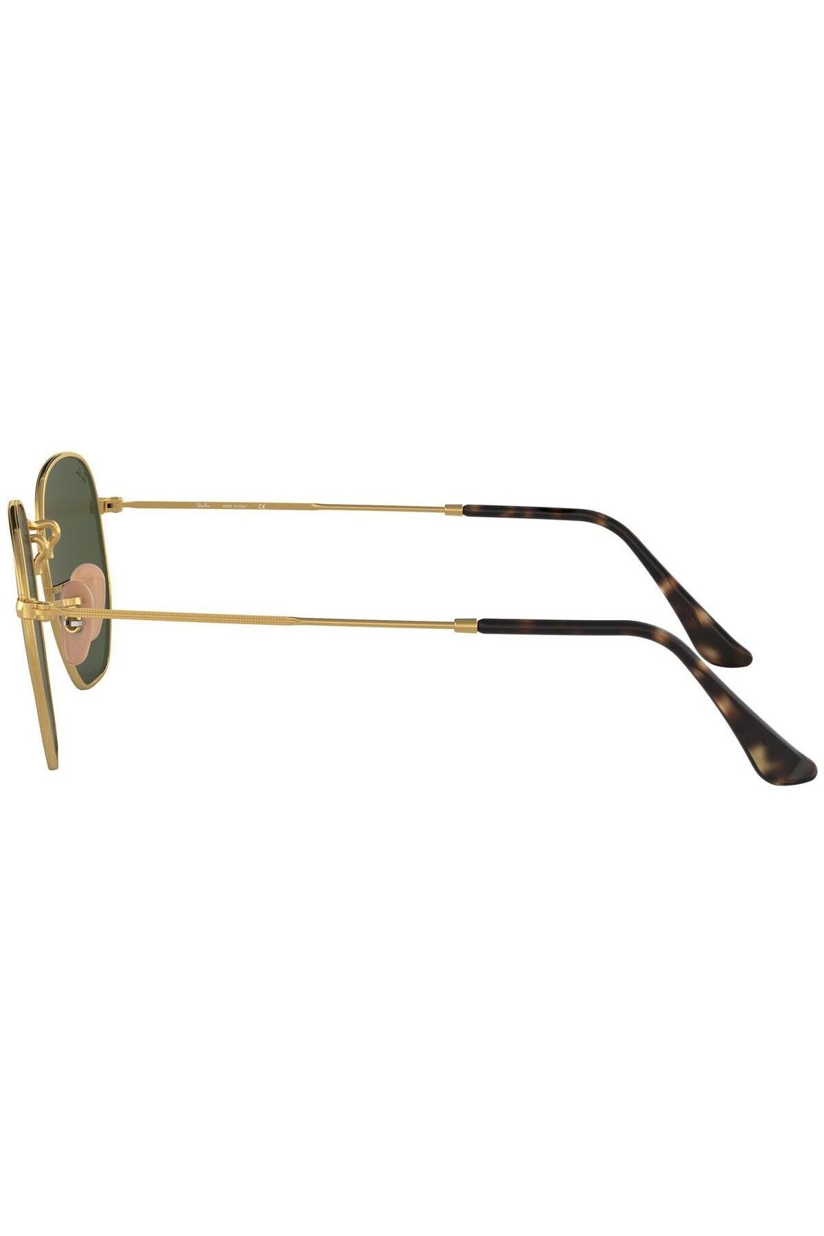 Ray-Ban-Ray-Ban Hexagonal RB3548N 001 – Ochelari de soare, Auriu, Lentile Verde G-15, Mărime 54 4