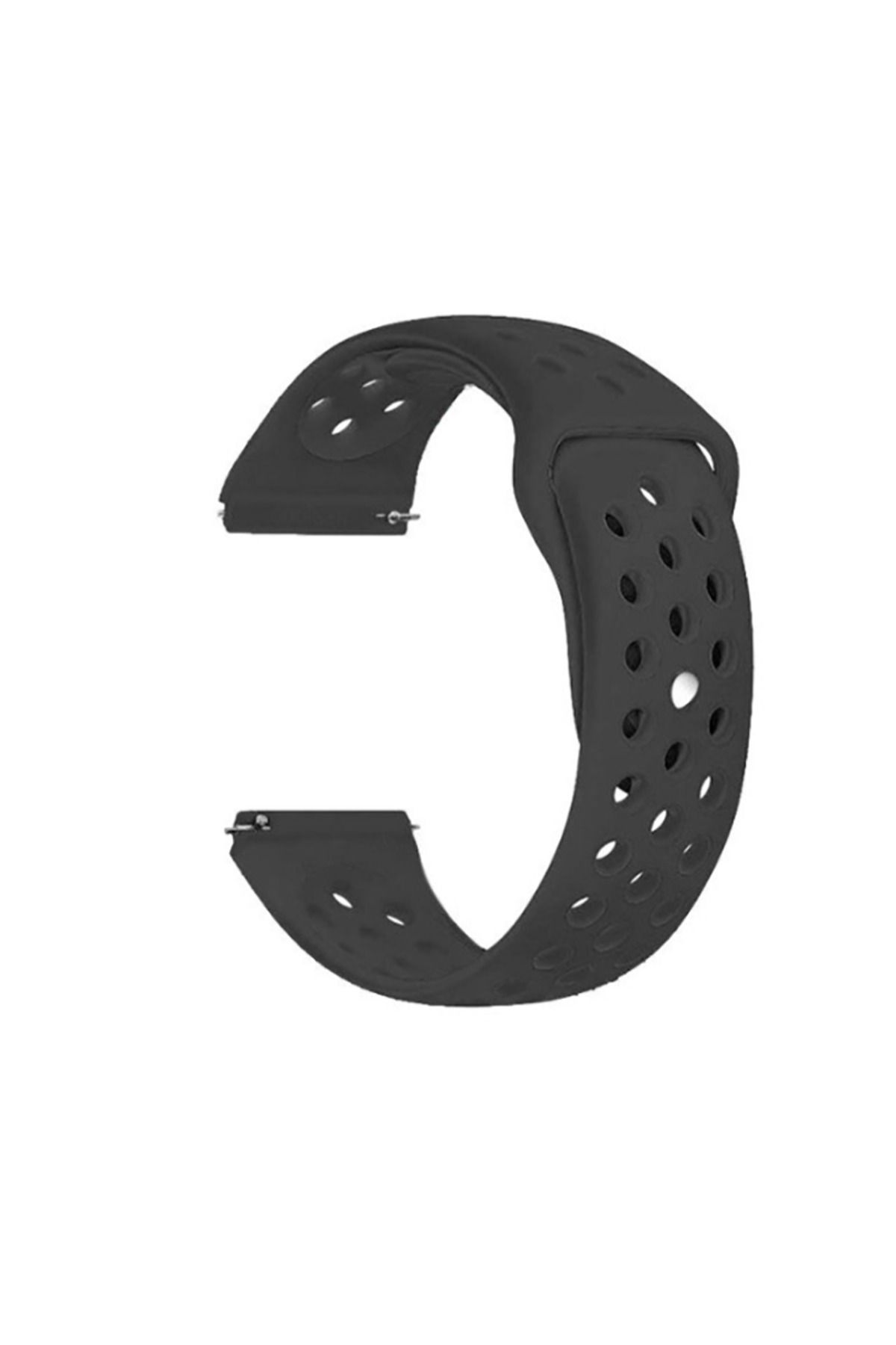System Com Galaxy Watch 42mm (20mm) KRD-02 Uyumlu SYS Kordon-Siyah
