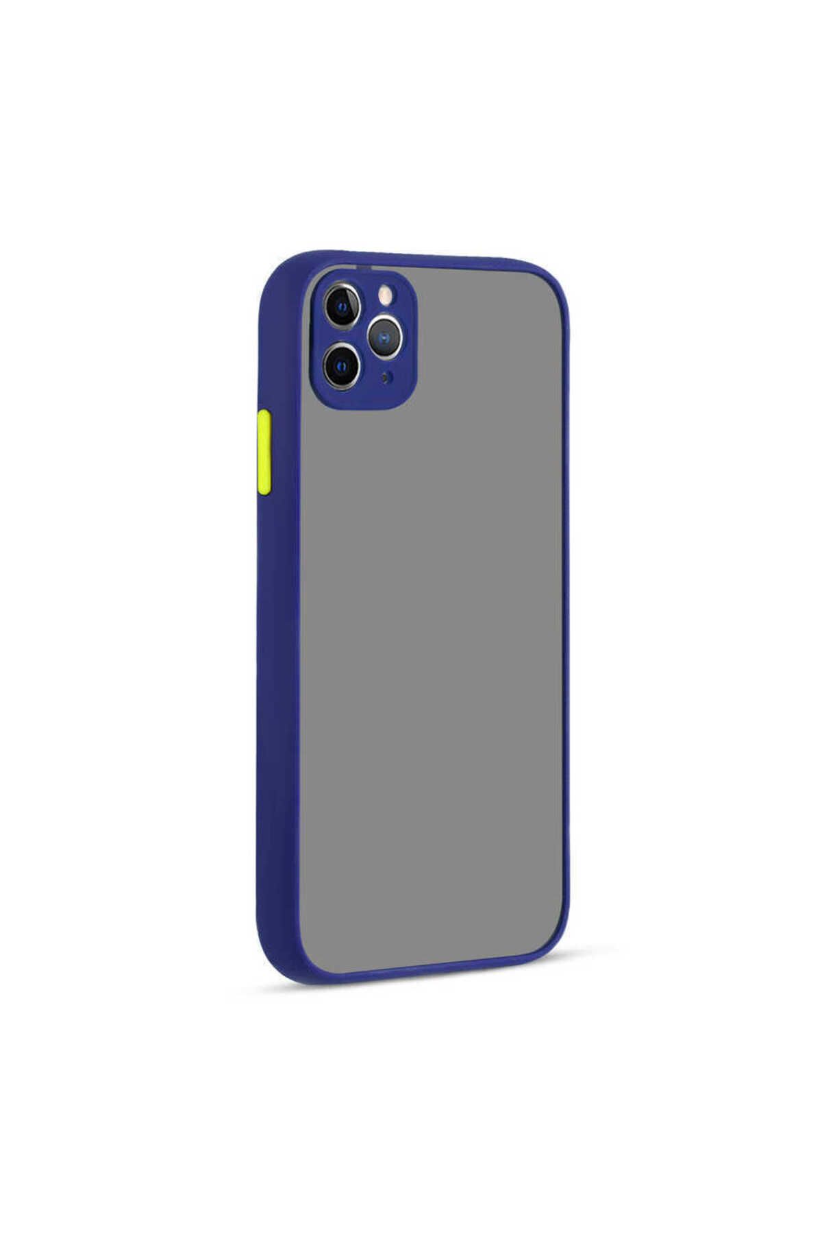 System Com iPhone 11 Pro Max Uyumlu SYS Hux Kılıf-Lacivert
