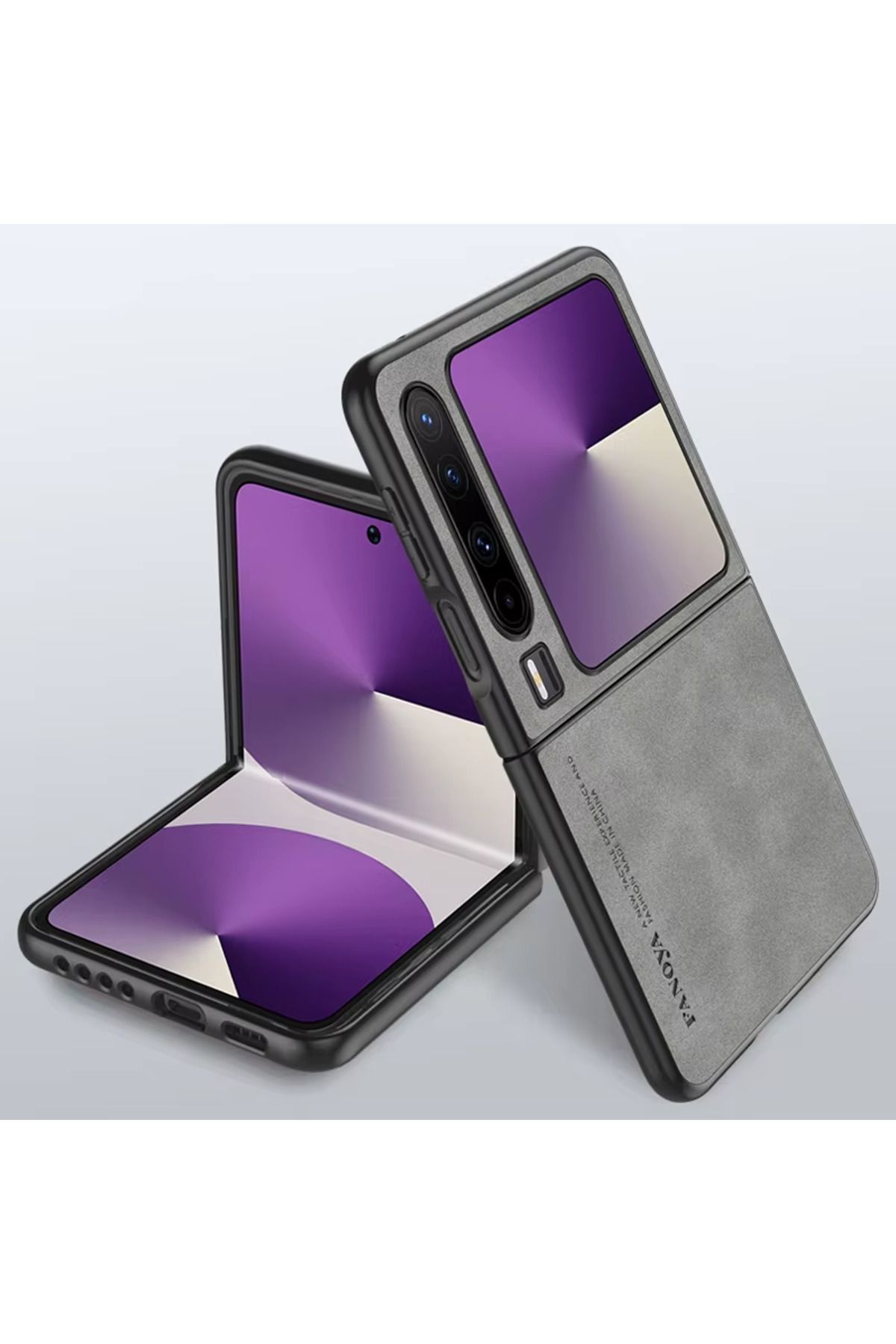 Microcase Huawei X için Luxury Leather Series Deri Desenli Plastik Koruma Kılıf - AL8125