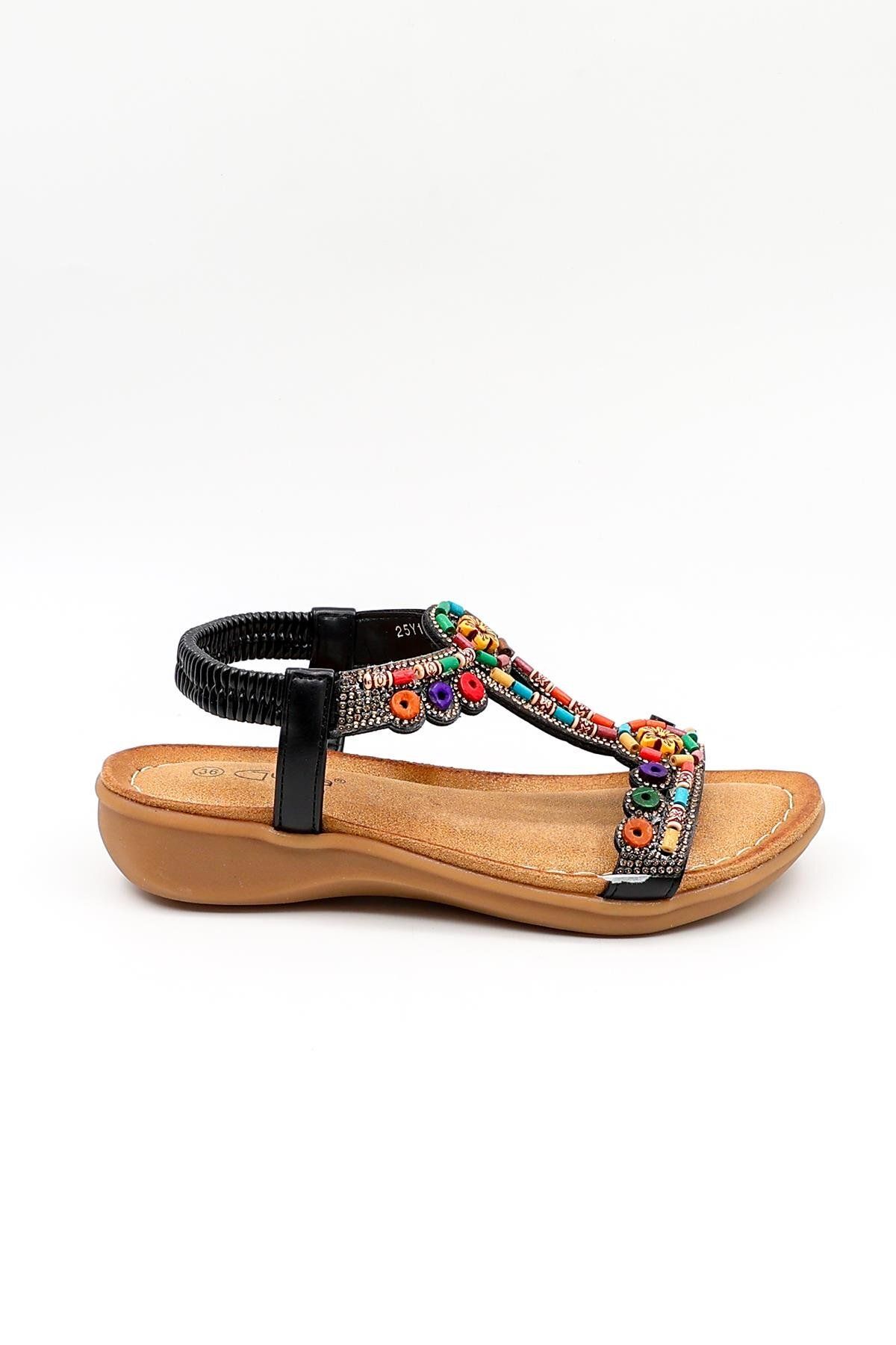 Guja Günlük Kadın Sandalet Gj1501 By Siyah