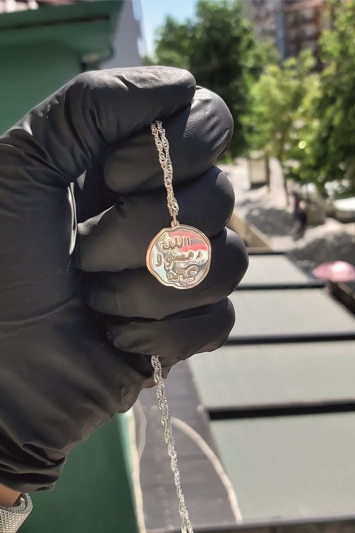 925 Ayar Gümüş Mührü Şerif Kolye