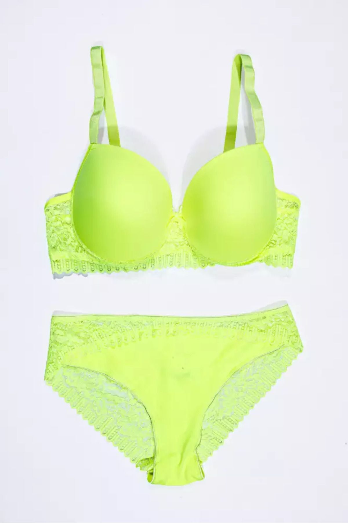 Star Tılsım Lingerie 401 Neon C Kap Mikro Dolgusuz Sütyen Takımı