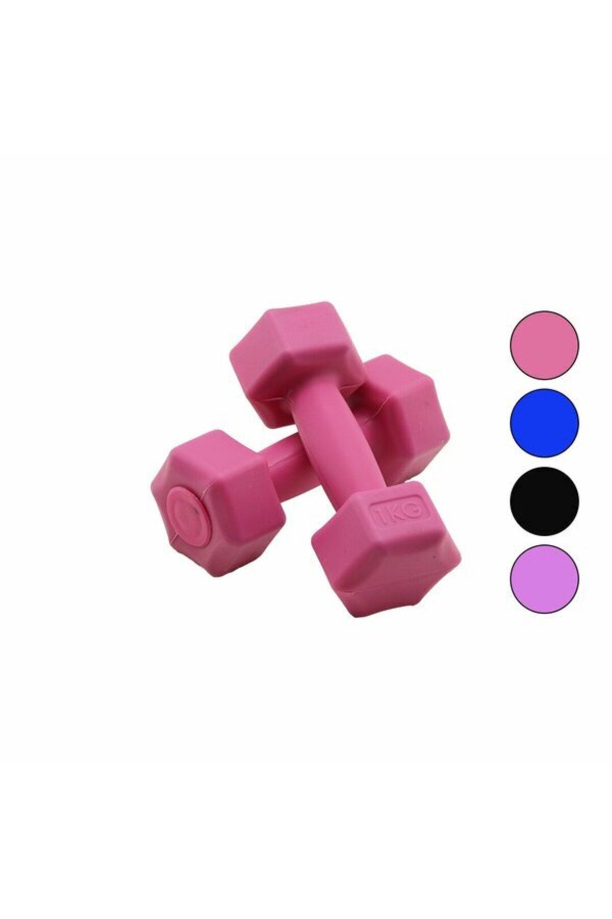Vemora 1KG PLASTİK KÖŞELİ DAMBIL 2 PARÇA HERHANGİ BİR RENK GÖNDERİLİR (5166)