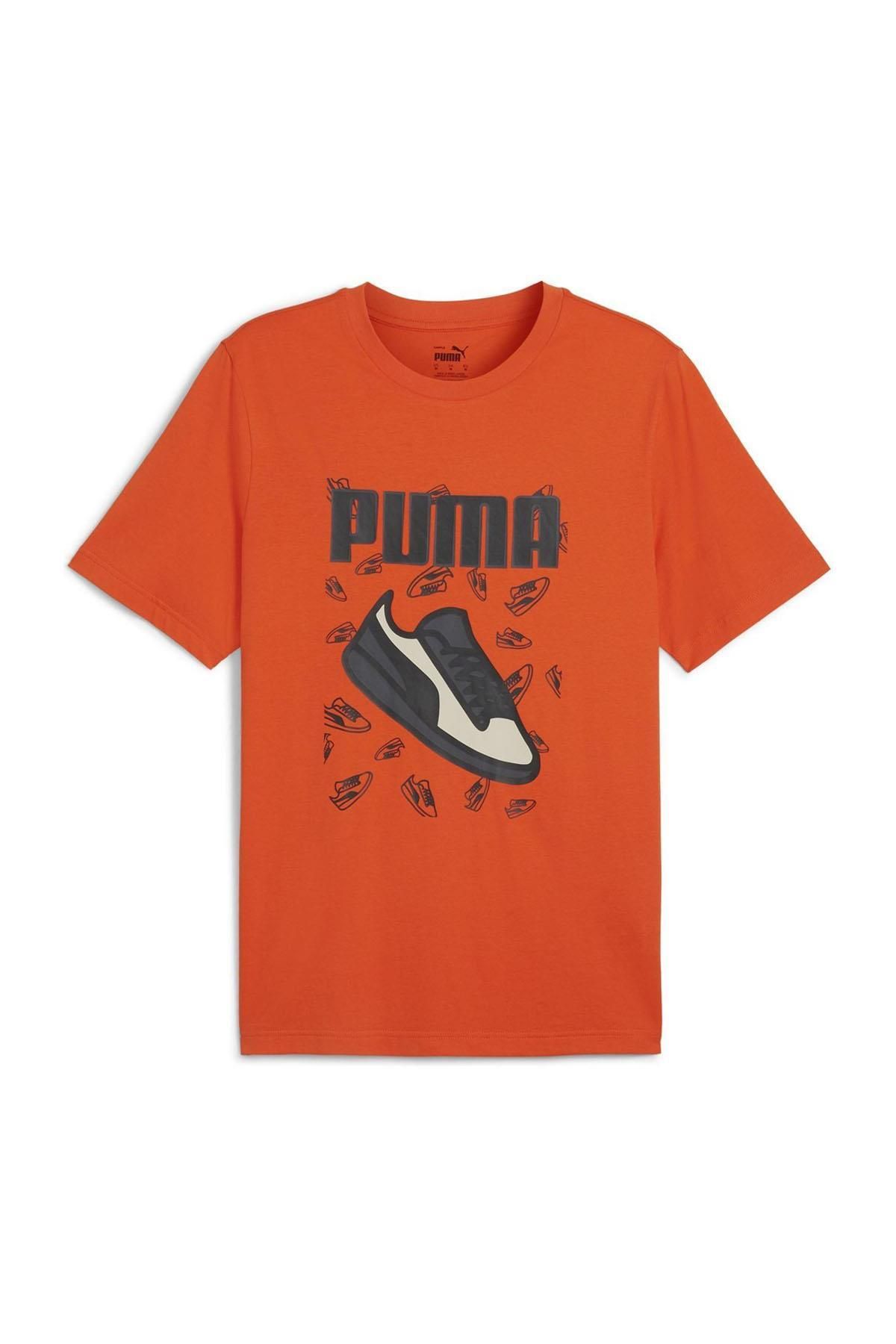 Puma GRAPHICS SNEAKER TEE Giyim Erkek