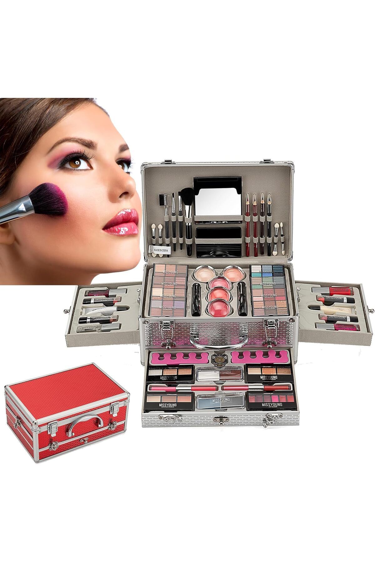 ATB GIFT ATB-GIFT Miss Profesyonel Makyaj Seti Setleri - (106 Parça Set)