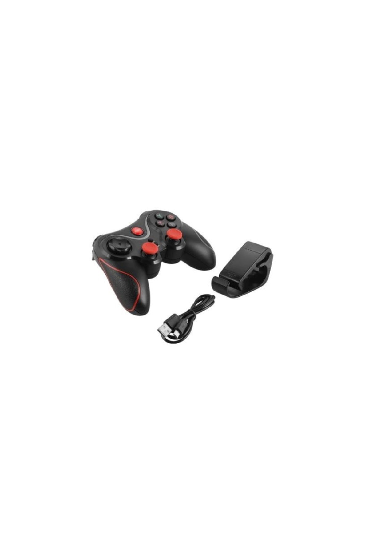 FOXMAG24-GAIA X3 wireless gamepad, Bluetooth, adjustable stand, PC/Android/iOS, black/red 3