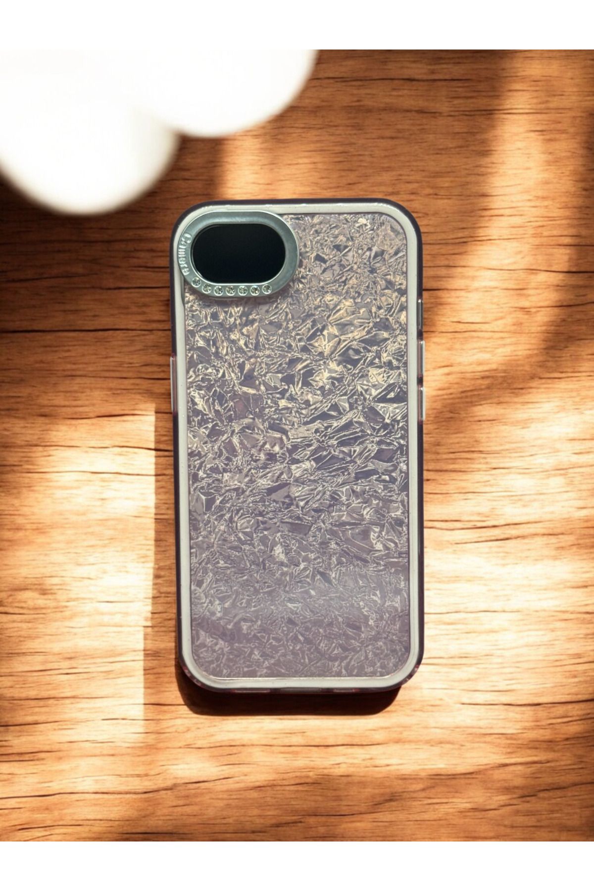 DUBİGOLD İPHONE 16E UYUMLU PARILTILI TAŞLI HOLOGRAFİK LÜX KILIF