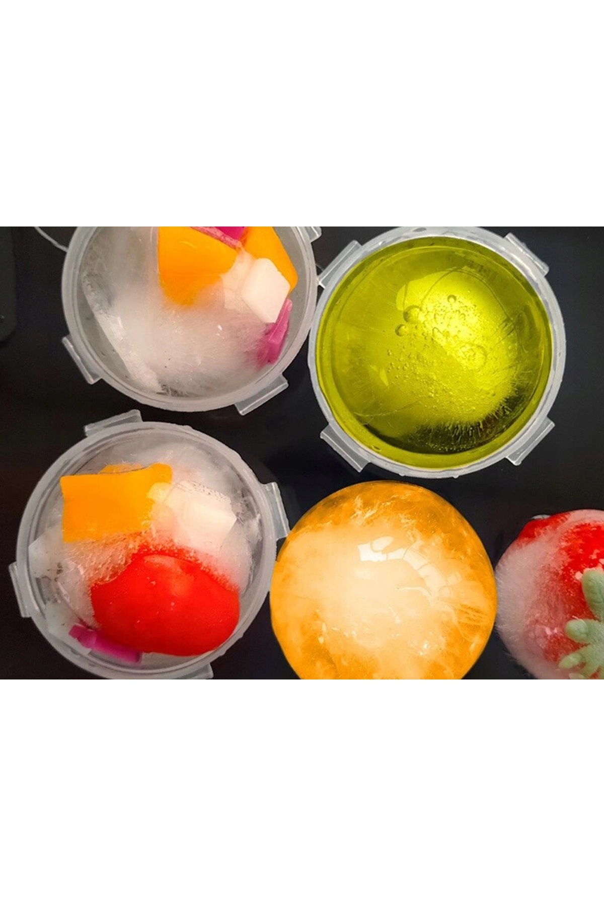 zola-Spherical ice mold, 4 spheres, 6x6 cm, transparent 5