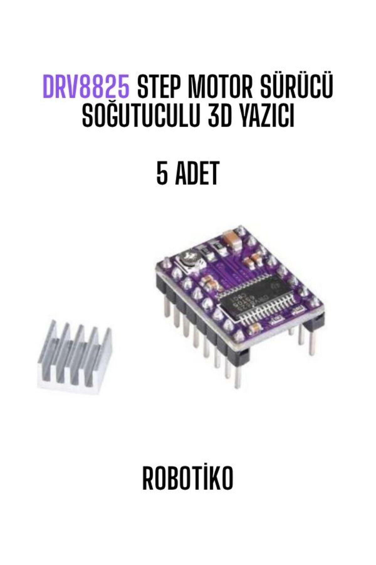 OEM Drv8825 Step Motor Sürücü Soğutuculu 3D Yazıcı 5 Adet