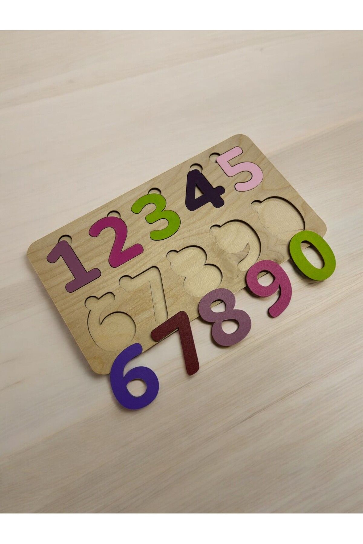 Mind of Toys Rakamlar Masal Puzzle, Bul-Tak Puzzle, Renkli Puzzle, Rakam Öğrenimi, Montessori Öğrenme