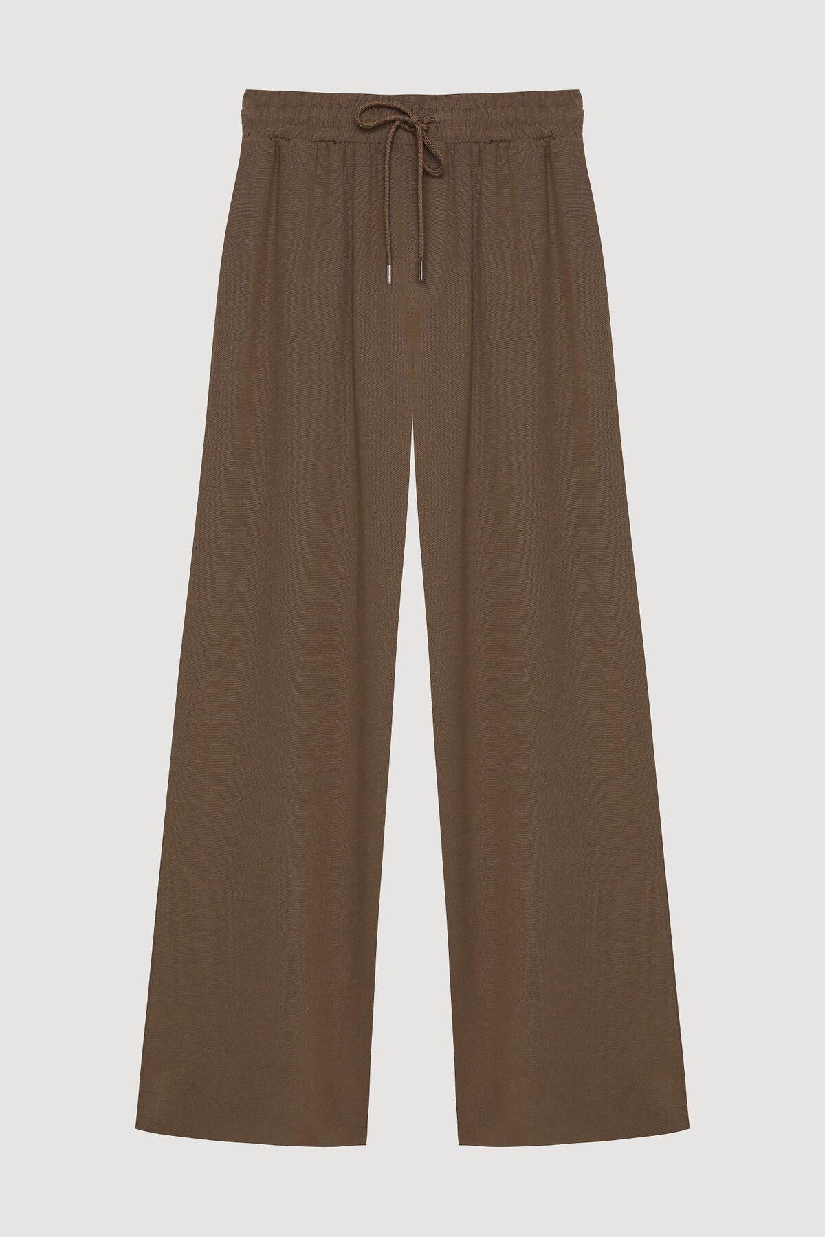 Quzu Beli Lastik Detaylı Pantolon Vizon