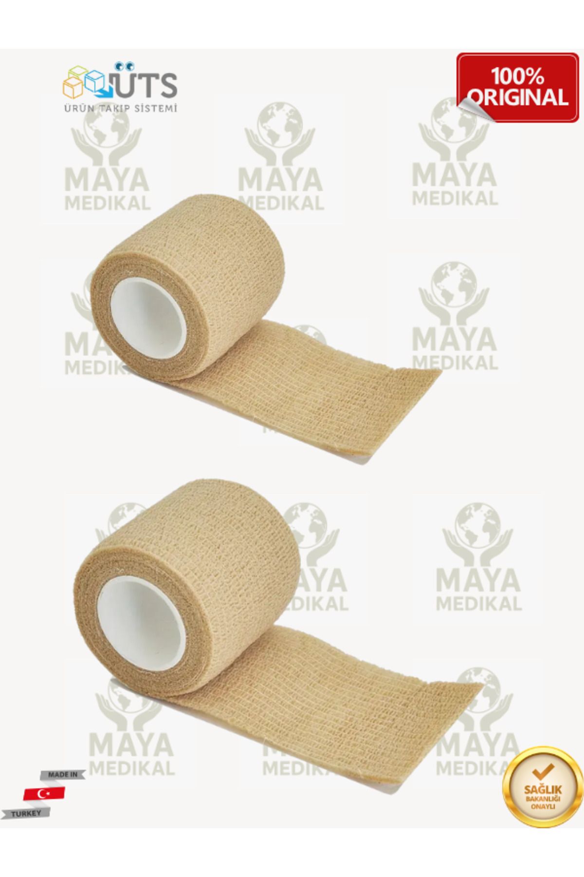 Octacare Su Gecirmez Kendınden Yapısık Bant Coban Bandajı 2 Pc =spor Ve Yaranlamanlar Eklem Agrıları