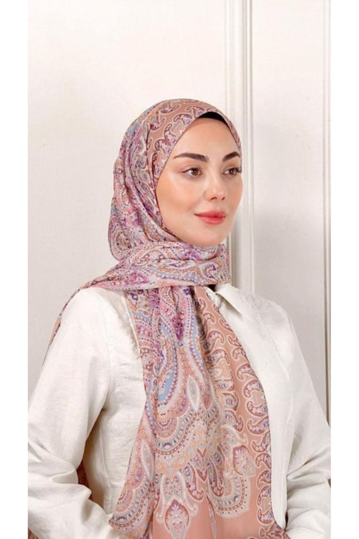 locella Desenli Pamuk Vual Şal