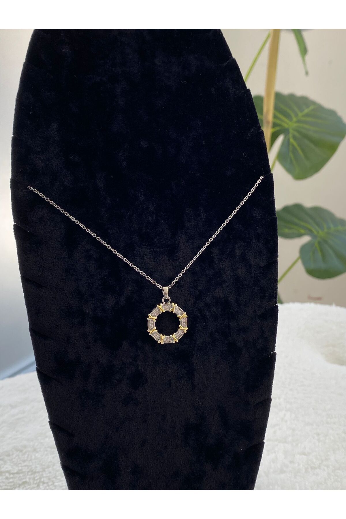 DMR Accessoire Çelik xoxo kolye yuvarlak