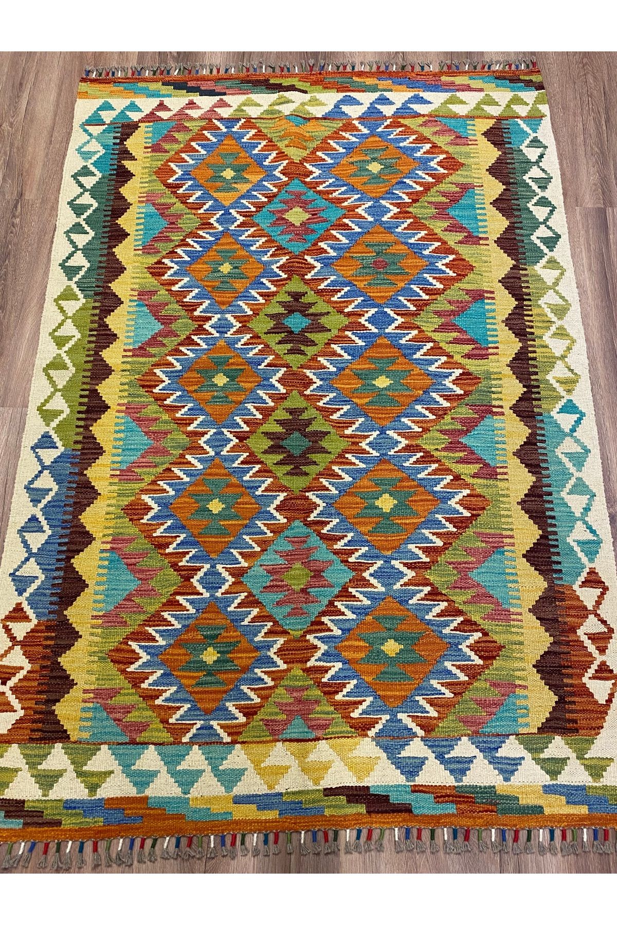 fethiyehalıkilim El dokuam afgan kilim %100 El Dokuma 100%Yün Özgün Tasarım