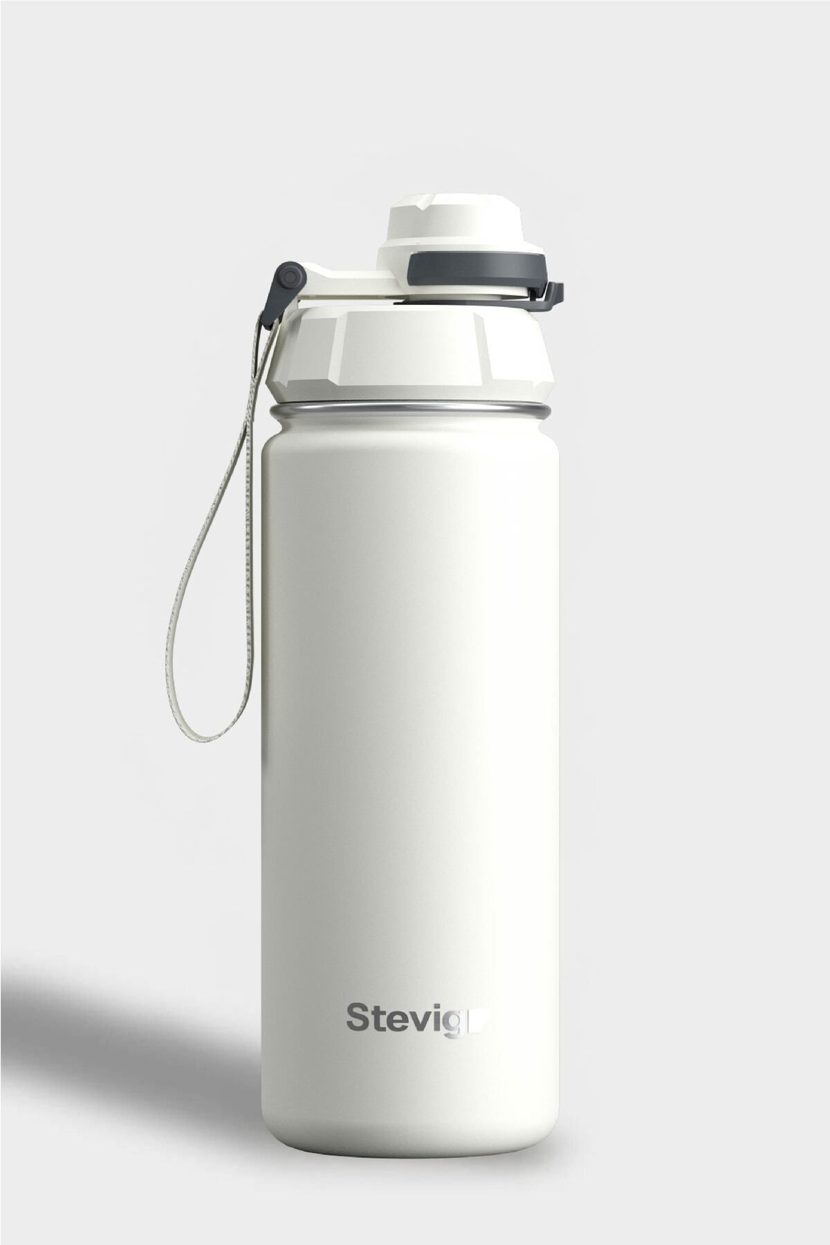 MuratogluHome 1 Hand Leak-Proof Sızdırmaz Çelik Termos 500 Ml Star Whıte ST-220