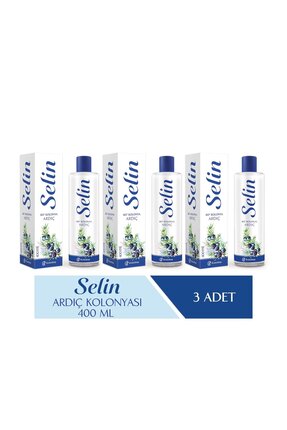 Selin Parfümlü Kolonya Ardıç 400 ml 3'lü Set