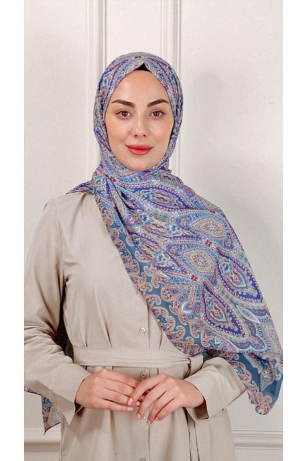 locella Desenli Pamuk Vual Şal