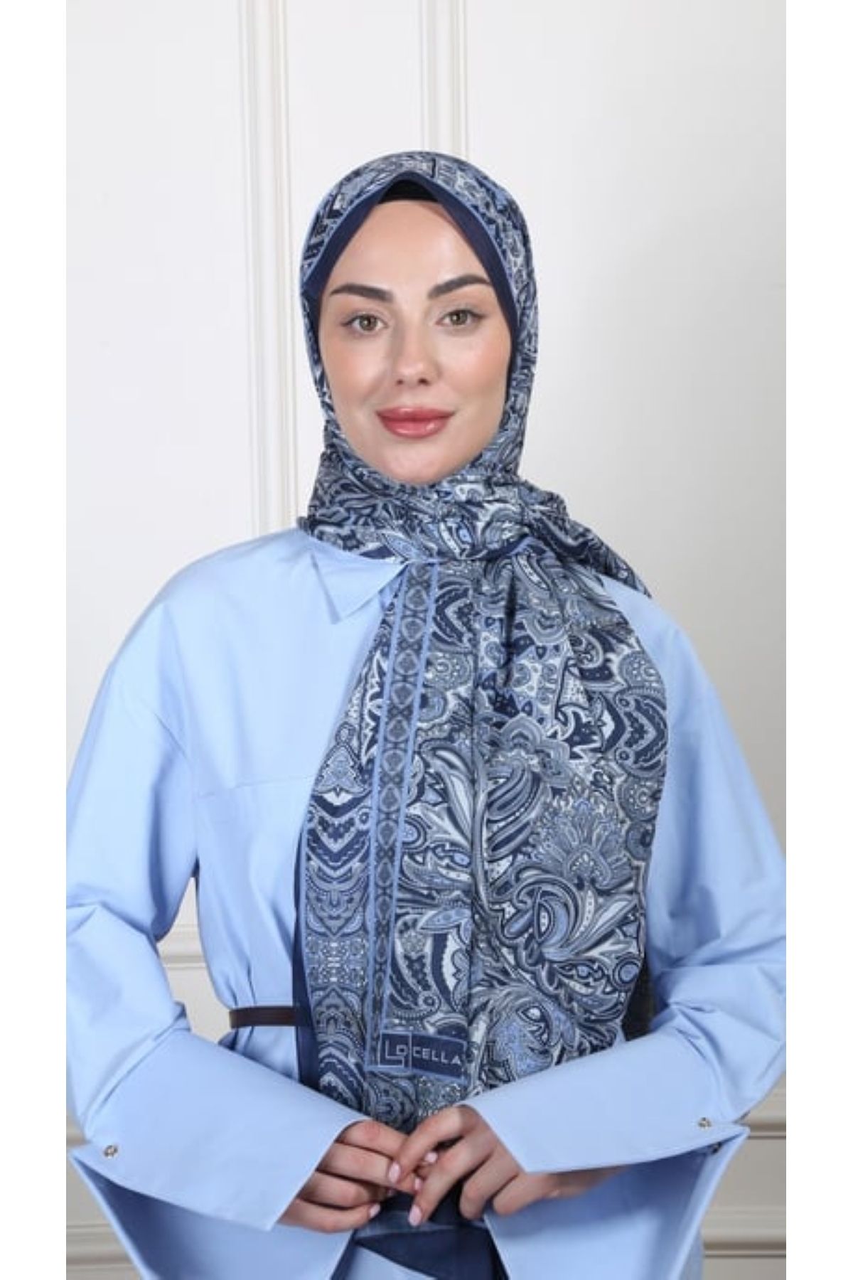 locella Desenli Pamuk Vual Şal