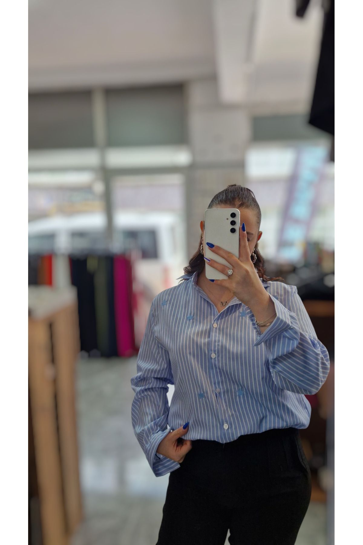 Bluebutik Desenli gömlek